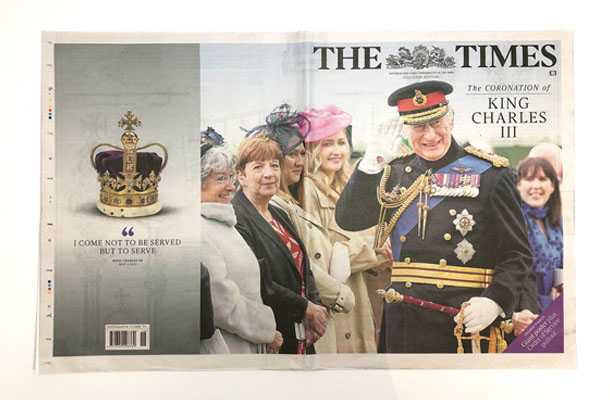 チャールズ国王の戴冠式 現地の新聞と街の様子 -