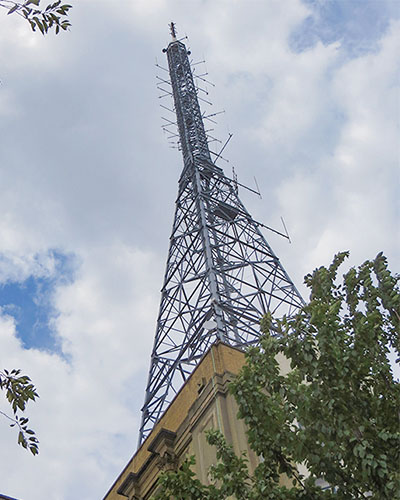 1936年に建てられたテレビ電波塔