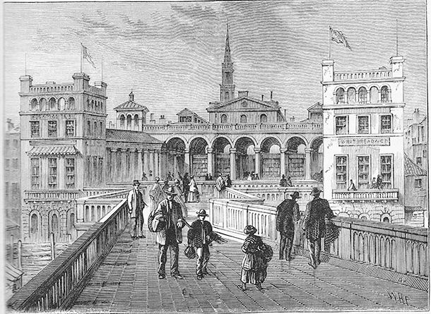 1850年ごろのハンガーフォード市場