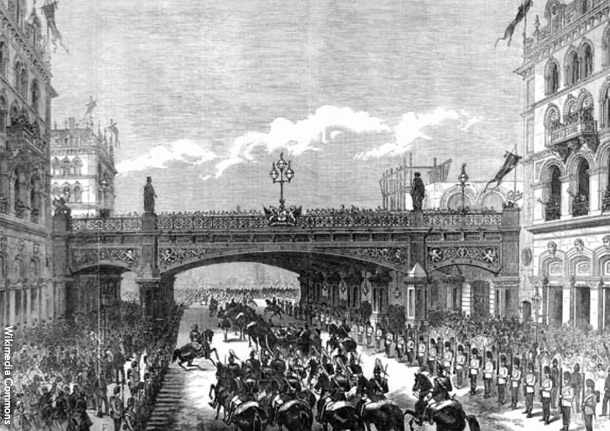 ホルボーン陸橋の開通式典