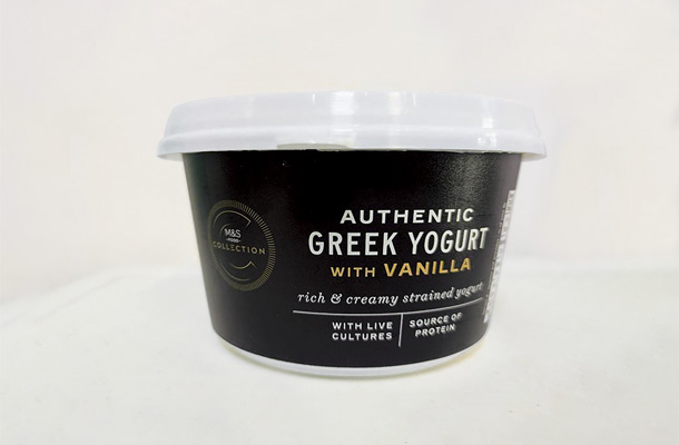 Authentic Full Fat Greek Yogurt with Vanilla