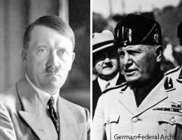 アドルフ・ヒトラーとニート・ムッソリーニ