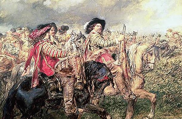 清教徒革命の様子を描いた「ネイズビーの戦い後の風景」