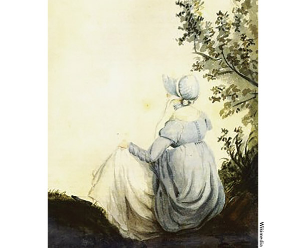 姉のカサンドラがジェーンを描いた水彩画